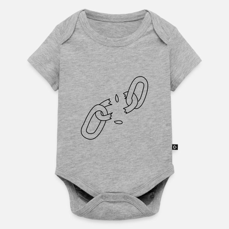Chaîne - Body à manches courtes Premium Bébé - gris chiné