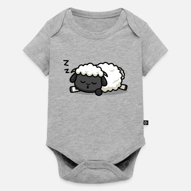 Sleeping lamb - Baby Premium short-sleeve bodysuit - heather grey