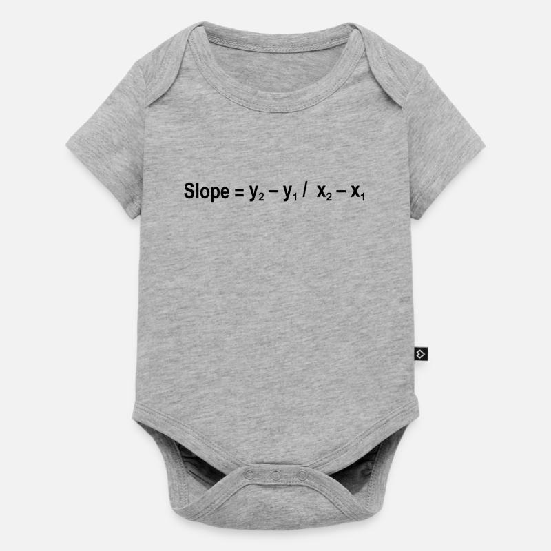 Formule de pente Mathématiques Formule Équation - Body à manches courtes Premium Bébé - gris chiné