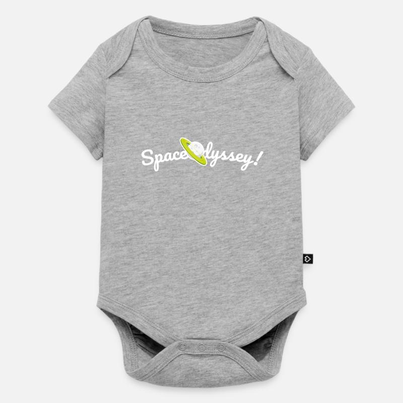 Texte Space Odyssey v1 - Body à manches courtes Premium Bébé - gris chiné