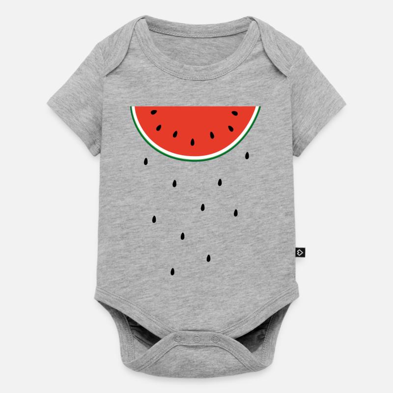 pastèque - Body à manches courtes Premium Bébé - gris chiné