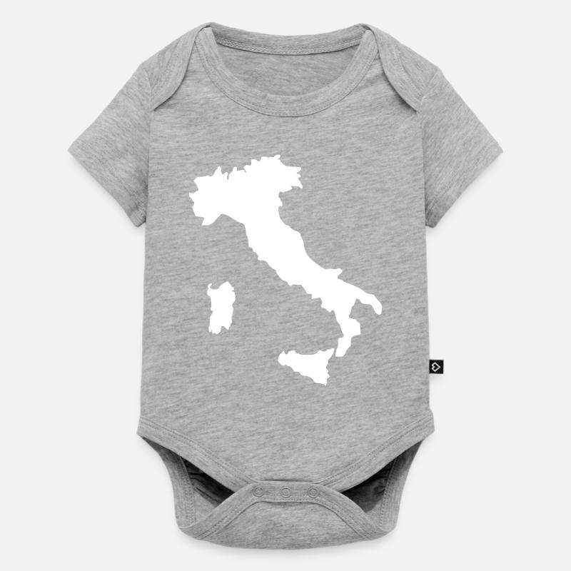 Italie - Body à manches courtes Premium Bébé - gris chiné