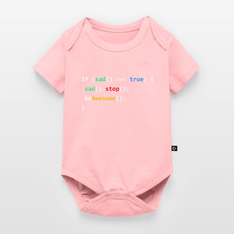 If Sad Be Awesome Coding Programming Nerd Gift Baby Premium Kurzarmbody