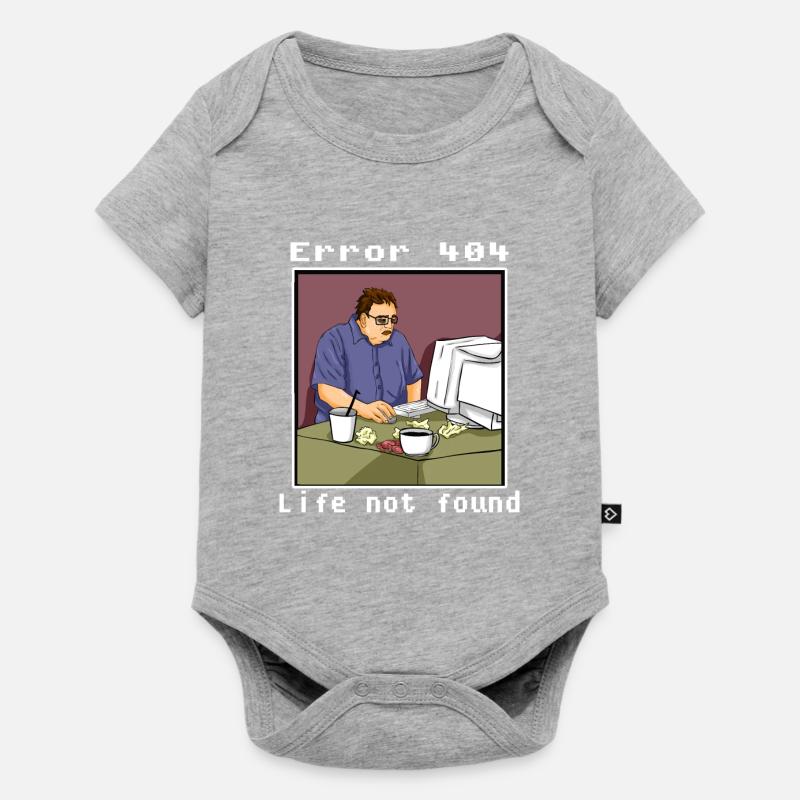 Funny Nerd Geek Computer Gamer Hacker Gift - Baby Premium short-sleeve bodysuit - heather grey