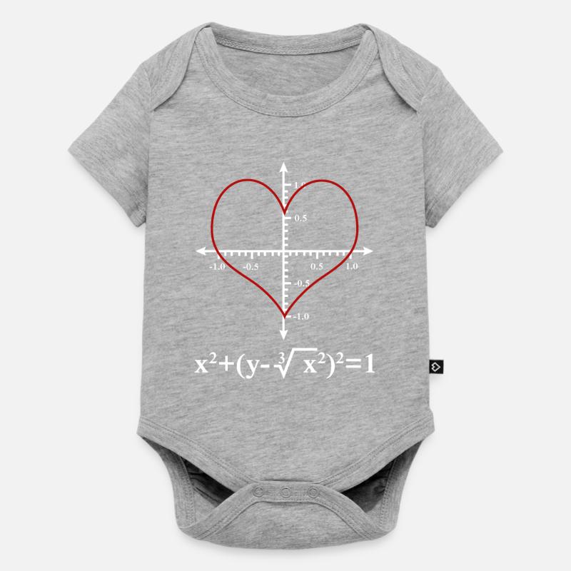 Math Design - Baby Premium short-sleeve bodysuit - heather grey