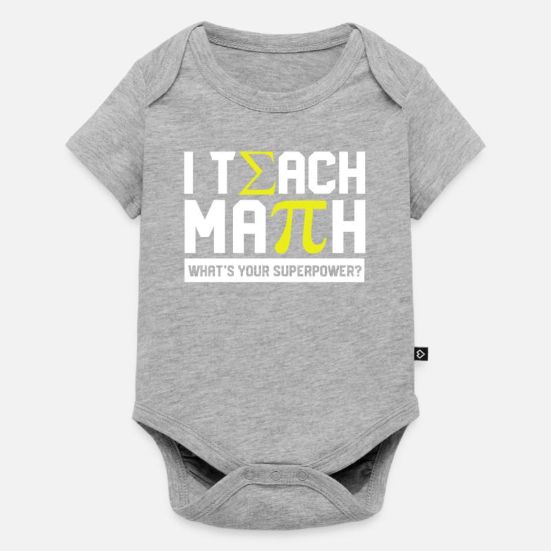Math Design - Baby Premium short-sleeve bodysuit - heather grey
