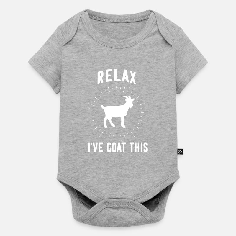 Chèvre - Body à manches courtes Premium Bébé - gris chiné