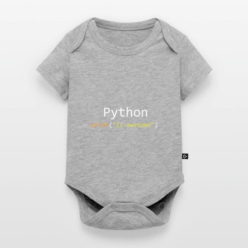 Python is awesome Body à manches courtes Premium Bébé