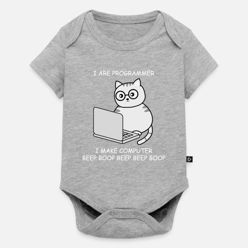 Computer scientist computer science programming engineer - Baby Premium short-sleeve bodysuit - heather grey