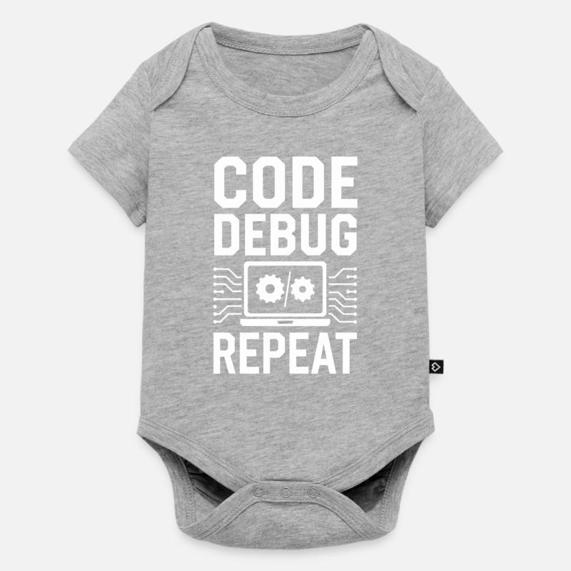 Support Administrateur Nerd Computer Tech - Body à manches courtes Premium Bébé - gris chiné
