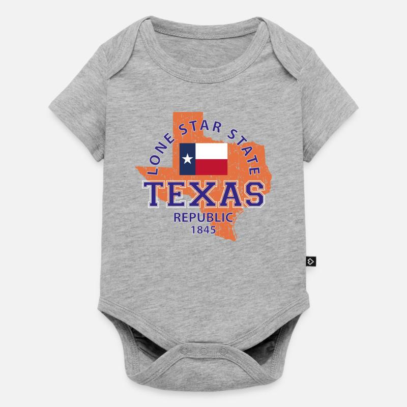 Texas - Body à manches courtes Premium Bébé - gris chiné