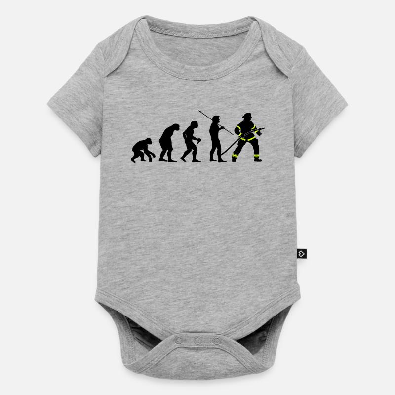 Pompiers - Body à manches courtes Premium Bébé - gris chiné