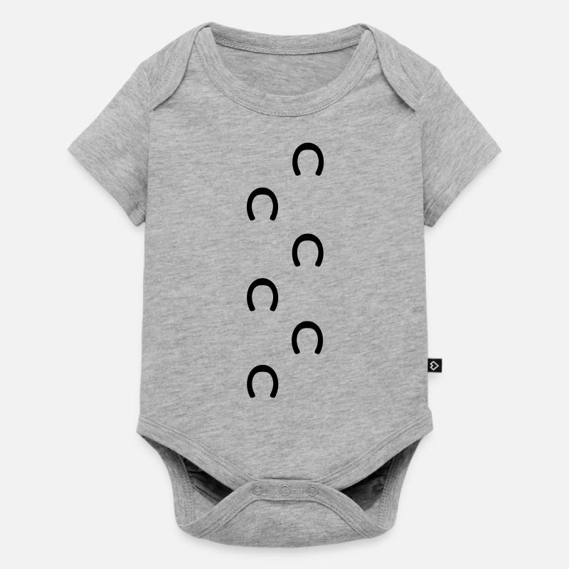 cheval - Body à manches courtes Premium Bébé - gris chiné