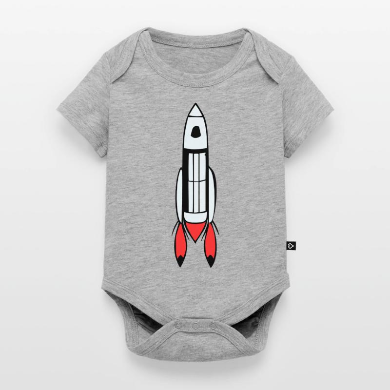 Spacecraft Rocket Space Space Flight Vector Baby Premium short-sleeve bodysuit