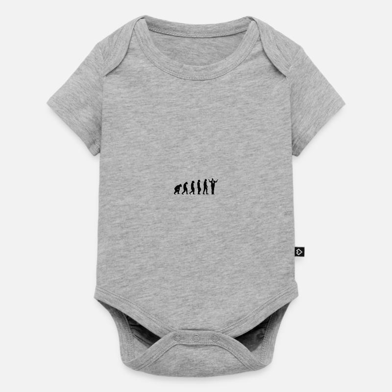 Dirigenten Evolution Musik Musiker Band Dirigent - Baby Premium Kurzarmbody - Grau meliert