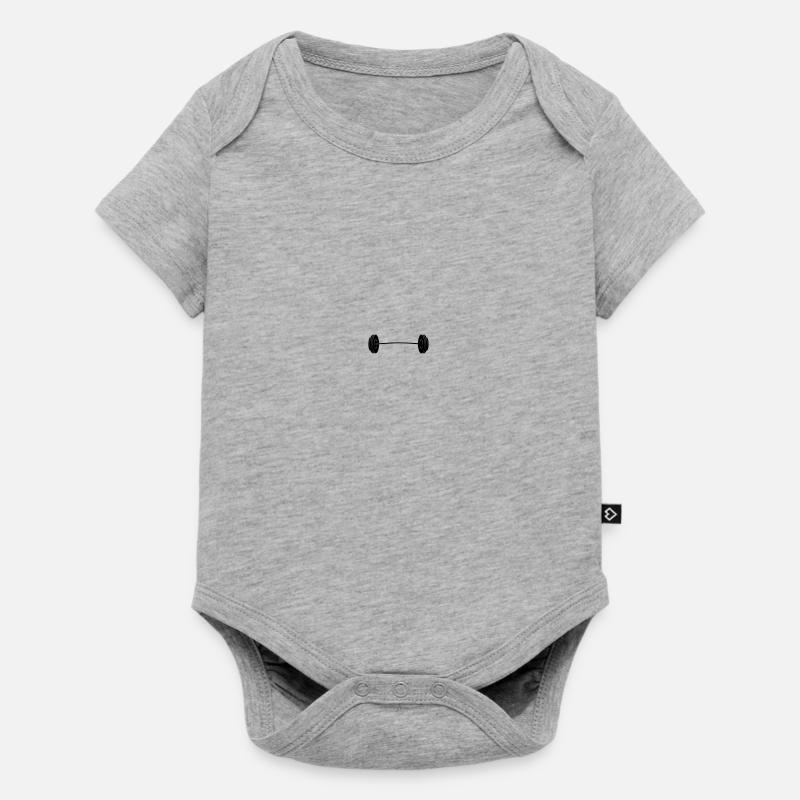 Musculation - Body à manches courtes Premium Bébé - gris chiné