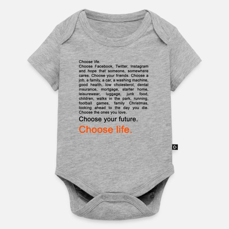 Trainspotting - Body à manches courtes Premium Bébé - gris chiné