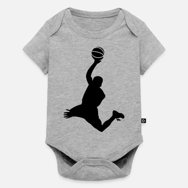 Basketball # 3 - Body à manches courtes Premium Bébé - gris chiné