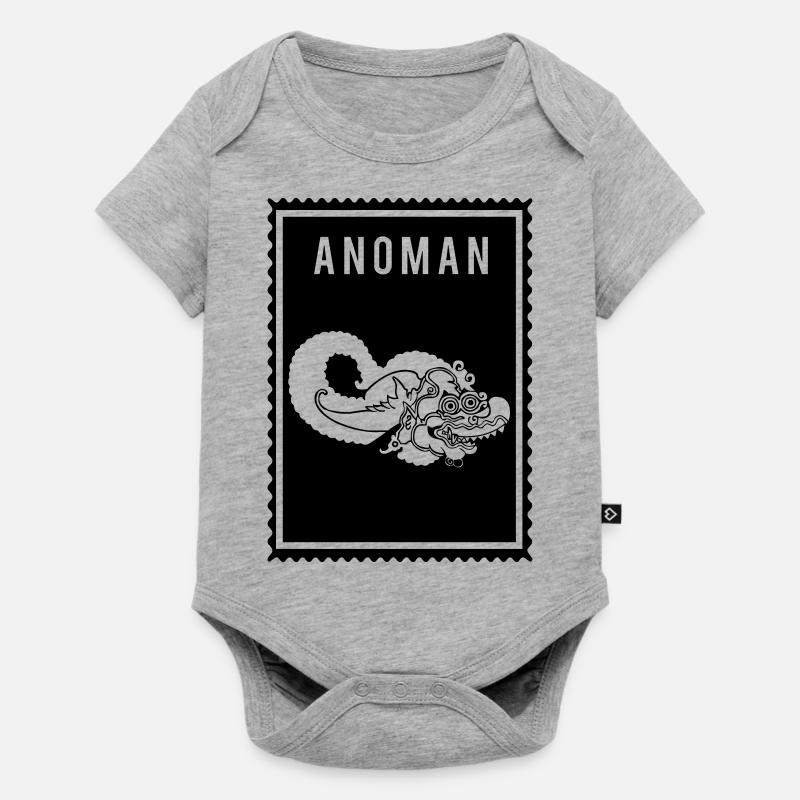 Anoman - Wayang - Body à manches courtes Premium Bébé - gris chiné