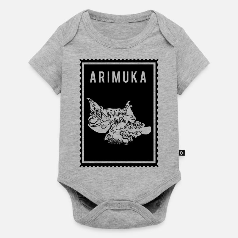 Arimuka - Wayang - Body à manches courtes Premium Bébé - gris chiné