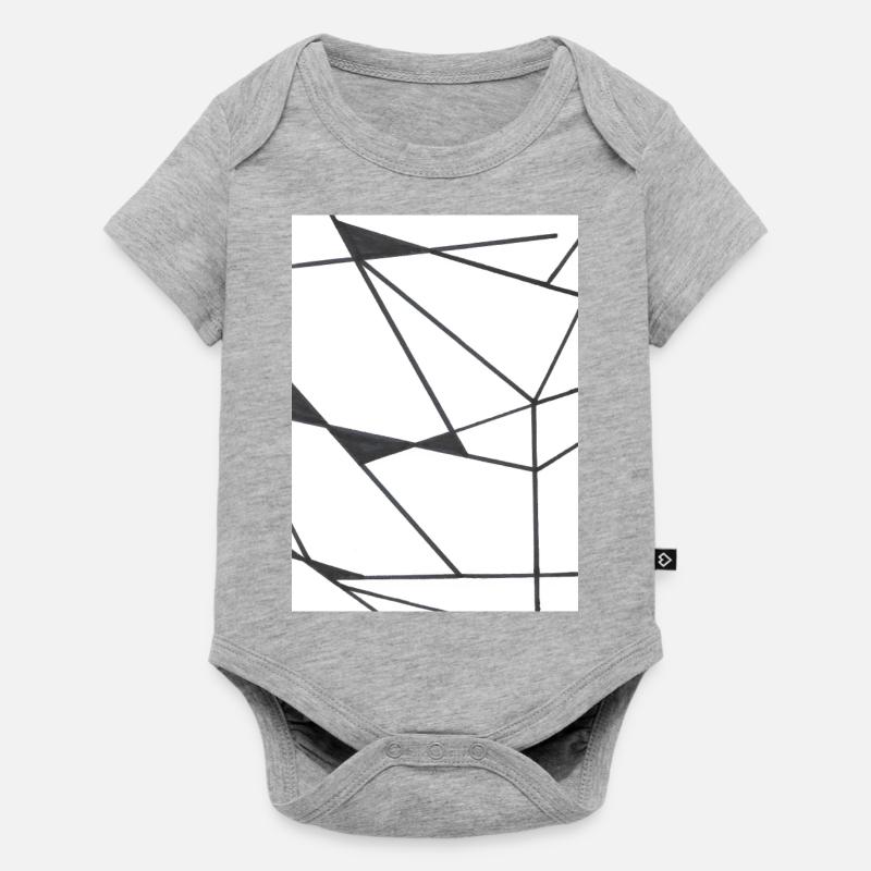 Dit - Body à manches courtes Premium Bébé - gris chiné