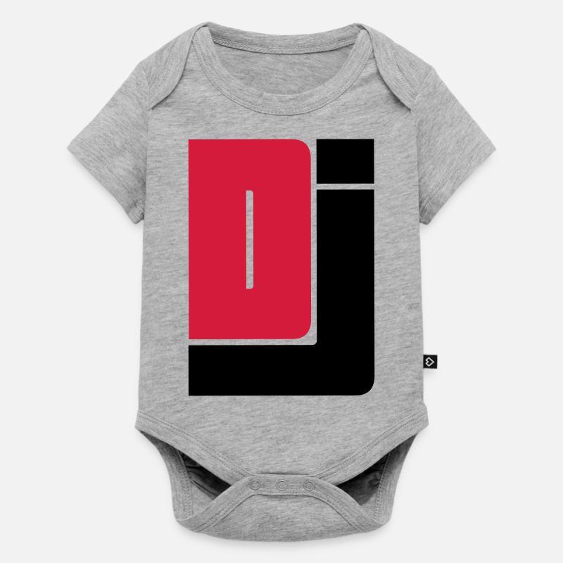 DJ - Baby Premium Kurzarmbody - Grau meliert