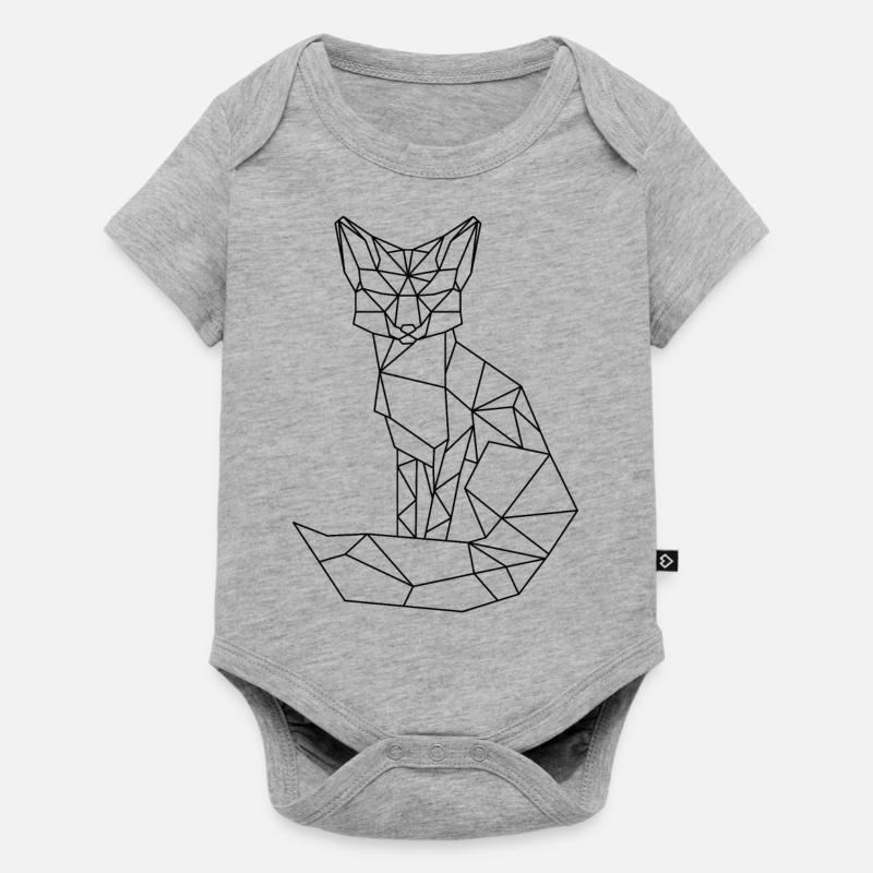 Fuchs - Baby Premium Kurzarmbody - Grau meliert