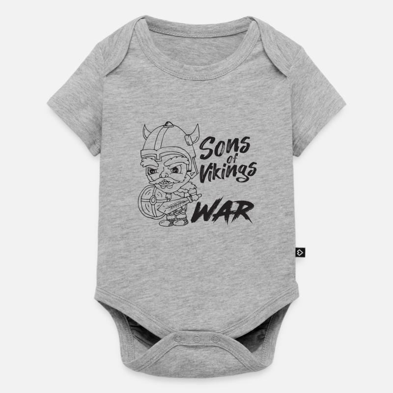 VIKING - VIKINGER - Body à manches courtes Premium Bébé - gris chiné