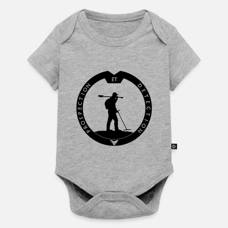 disc prospection et detection - Body à manches courtes Premium Bébé - gris chiné