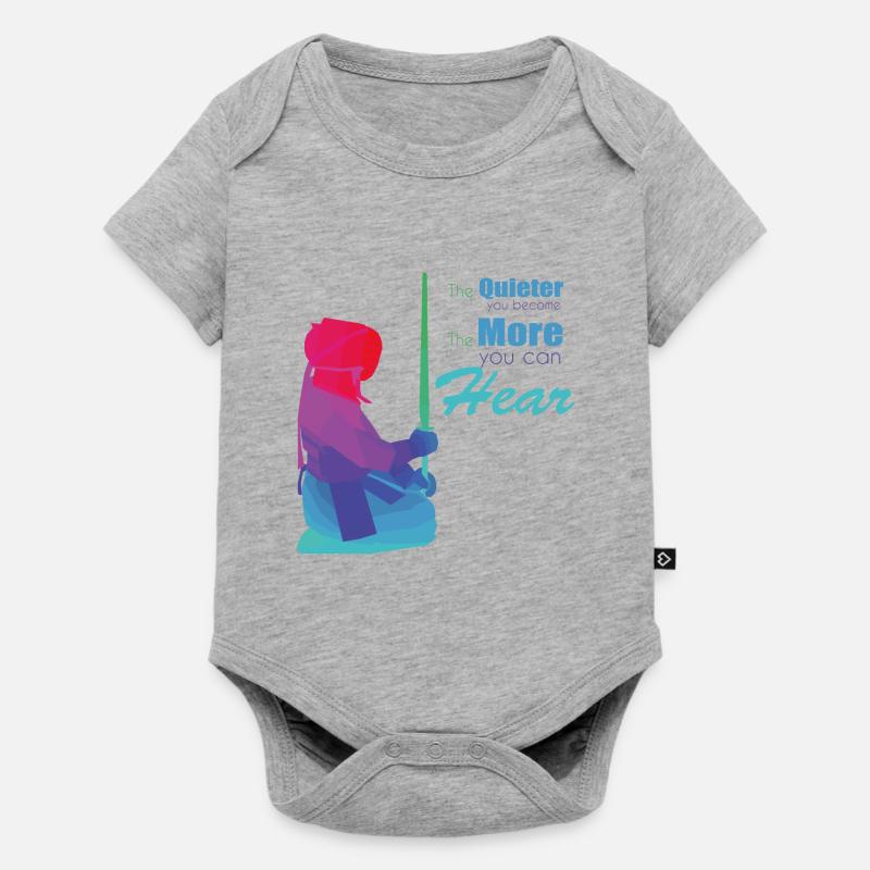 Kendo - Body à manches courtes Premium Bébé - gris chiné