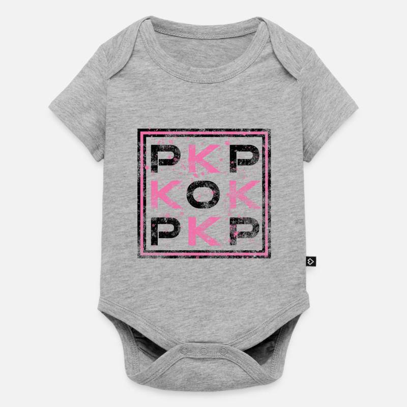 K-POP - Corée Pop - Body à manches courtes Premium Bébé - gris chiné