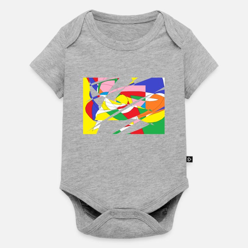 Pattern - Baby Premium short-sleeve bodysuit - heather grey