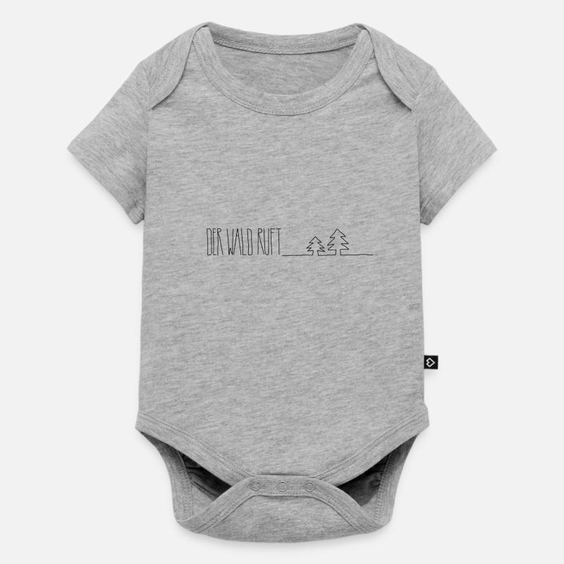 La forêt appelle - Body à manches courtes Premium Bébé - gris chiné