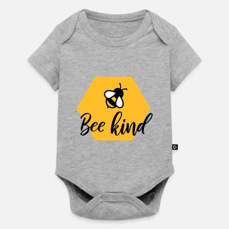 Bee kind - Baby Premium short-sleeve bodysuit - heather grey