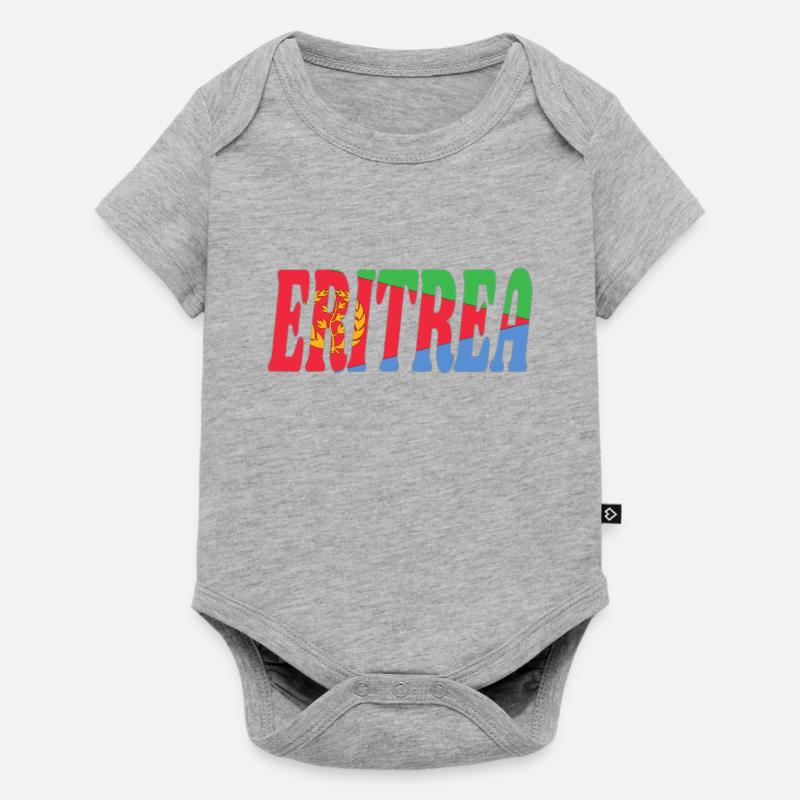 Érythrée - Body à manches courtes Premium Bébé - gris chiné