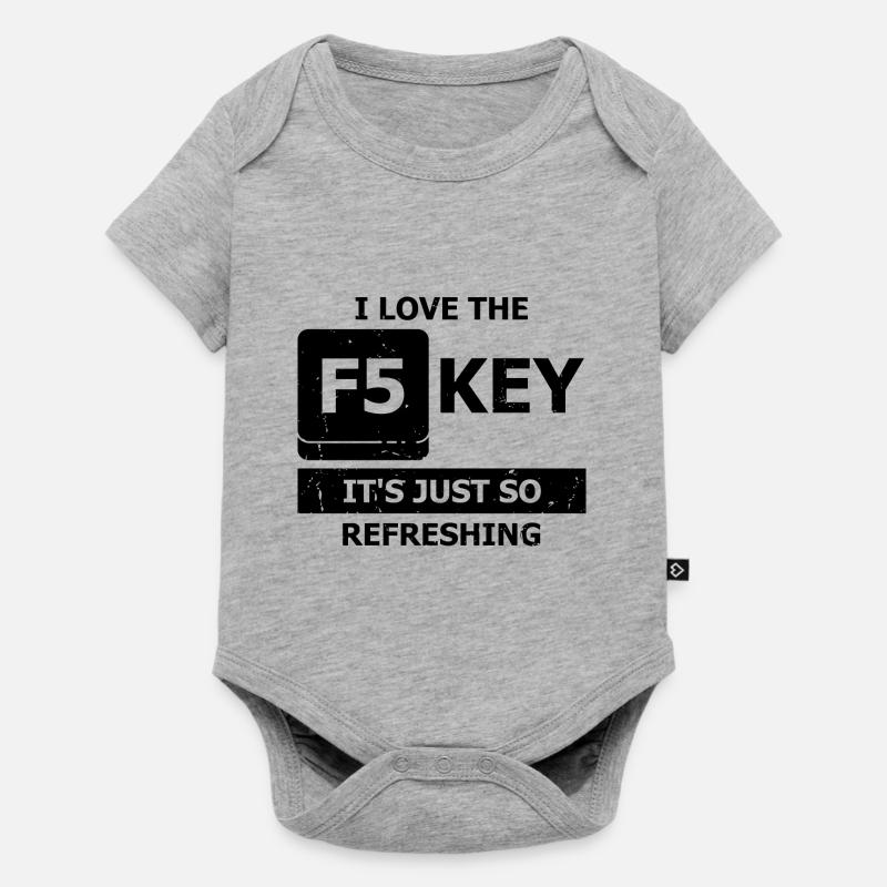 Cyber Security Design for IT Security and Hackers - Baby Premium short-sleeve bodysuit - heather grey