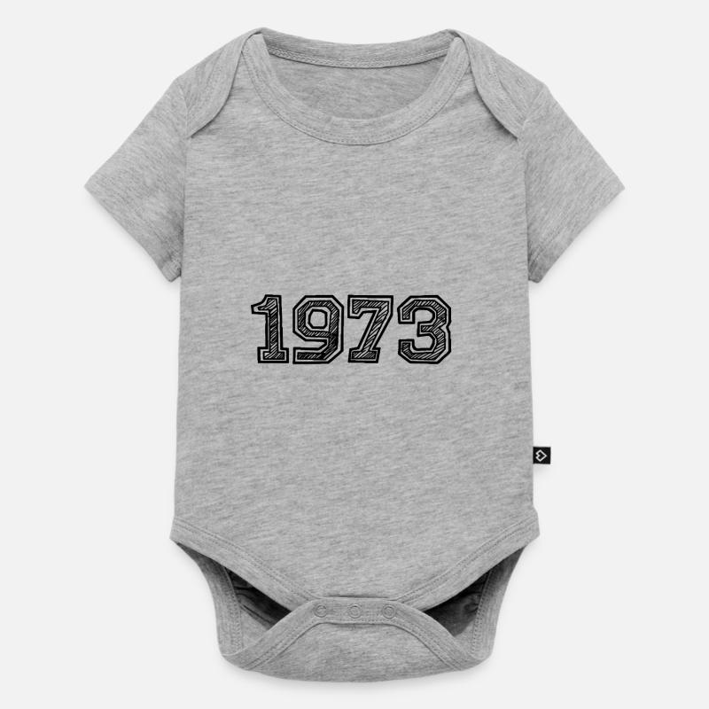 1973 - Body à manches courtes Premium Bébé - gris chiné
