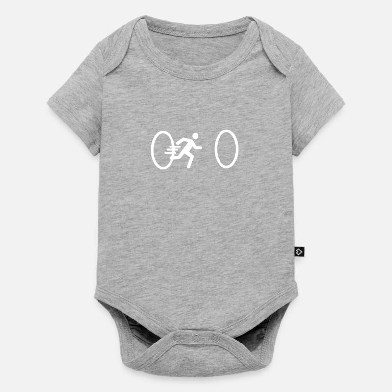 Portail Voyage dans le temps - Body à manches courtes Premium Bébé - gris chiné