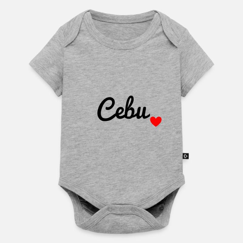 Cebu - Body à manches courtes Premium Bébé - gris chiné