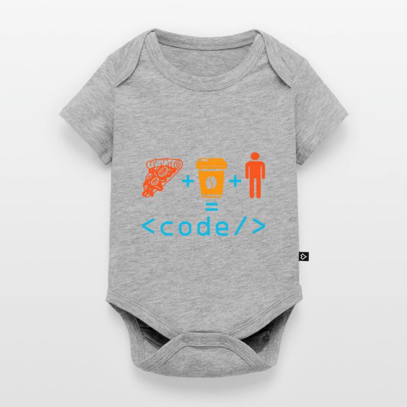 Programmeur, Codeur, Ordinateur, Nerd, Geek, Codage, Drôle Body à manches courtes Premium Bébé