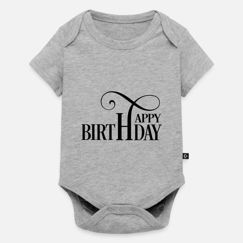 Joyeux anniversaire - Body à manches courtes Premium Bébé - gris chiné