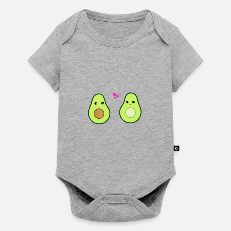 avocat - Body à manches courtes Premium Bébé - gris chiné