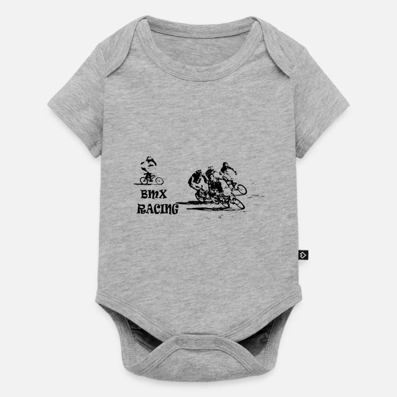 bmx - Body à manches courtes Premium Bébé - gris chiné