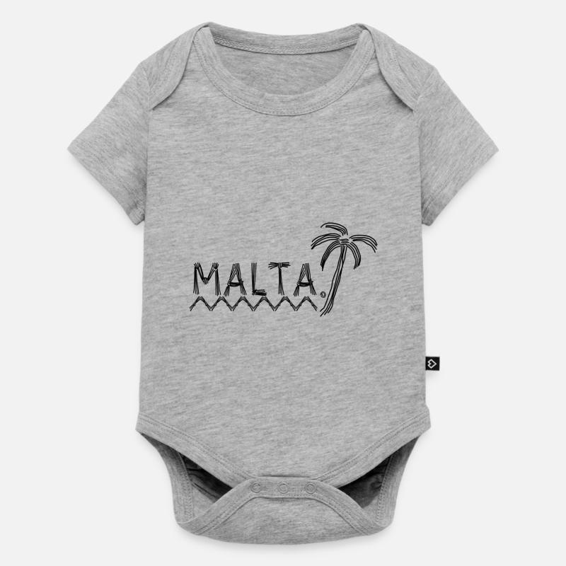 Malte - Body à manches courtes Premium Bébé - gris chiné