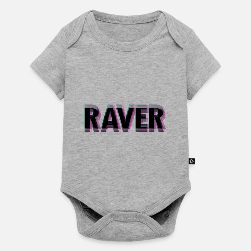 Raver - Body à manches courtes Premium Bébé - gris chiné