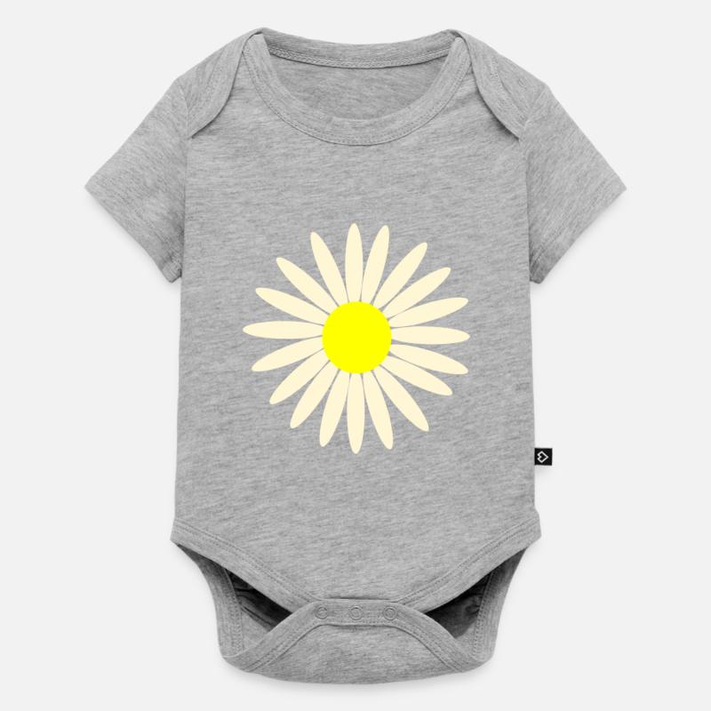 Gaensebluemchen - Body à manches courtes Premium Bébé - gris chiné