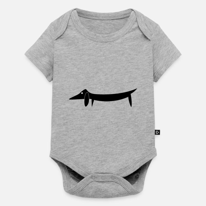 Teckels - Body à manches courtes Premium Bébé - gris chiné