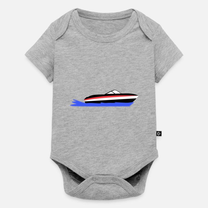 Bateau - Body à manches courtes Premium Bébé - gris chiné