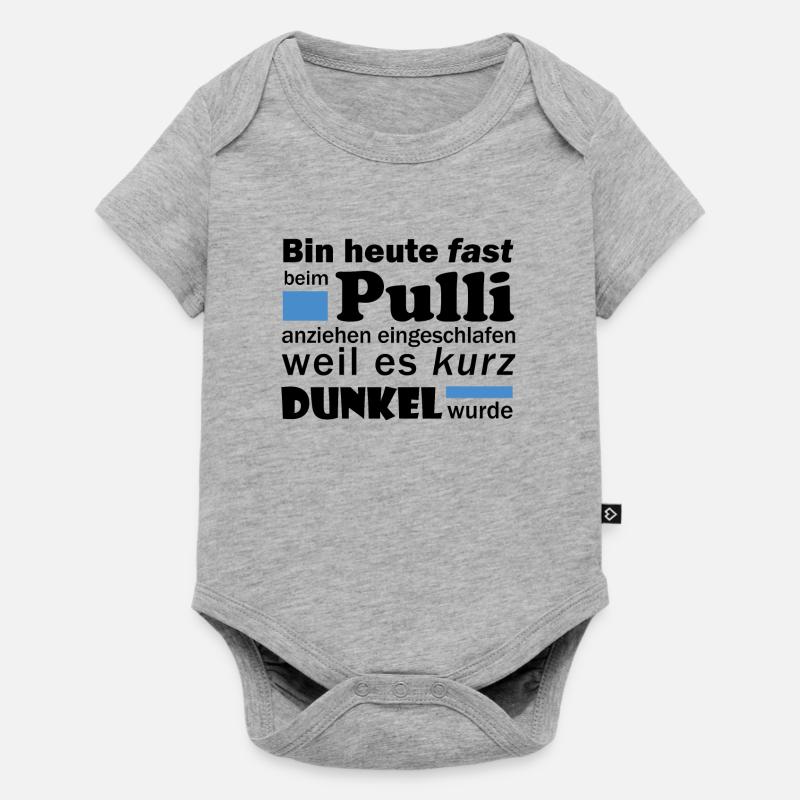 Montag Morgen Pullover - Baby Premium Kurzarmbody - Grau meliert