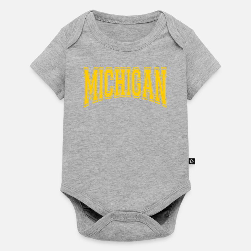 Michigan - Body à manches courtes Premium Bébé - gris chiné